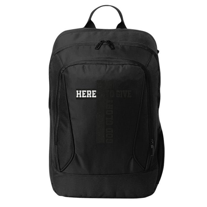 Just Here To Give God Glory Cute City Backpack