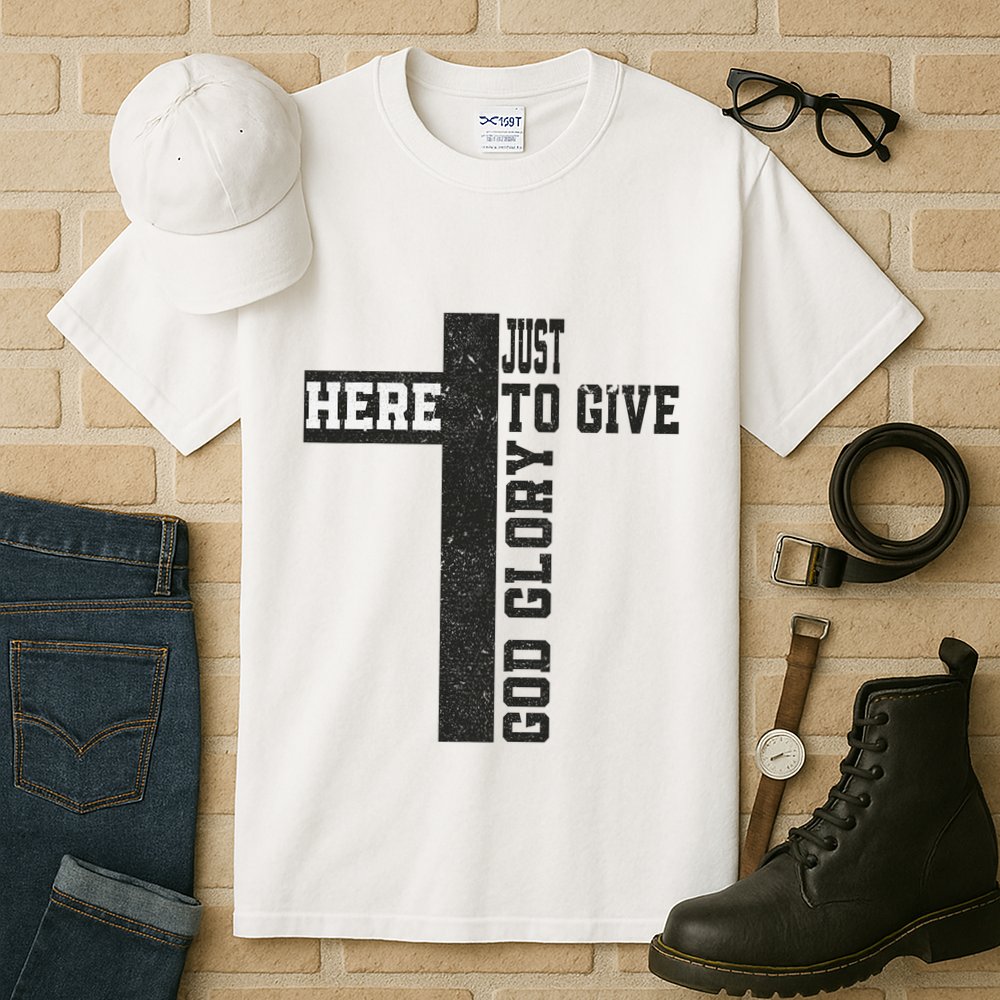 Just Here To Give God Glory Cute Tall T-Shirt