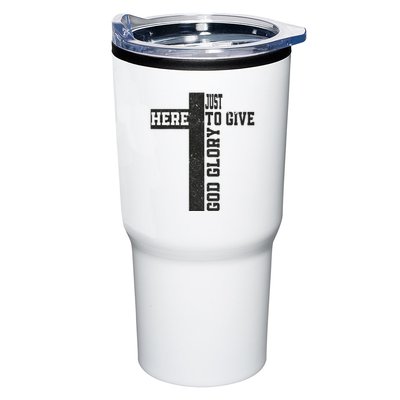 Just Here To Give God Glory Cute Tumbler