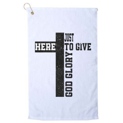 Just Here To Give God Glory Cute Golf Towel