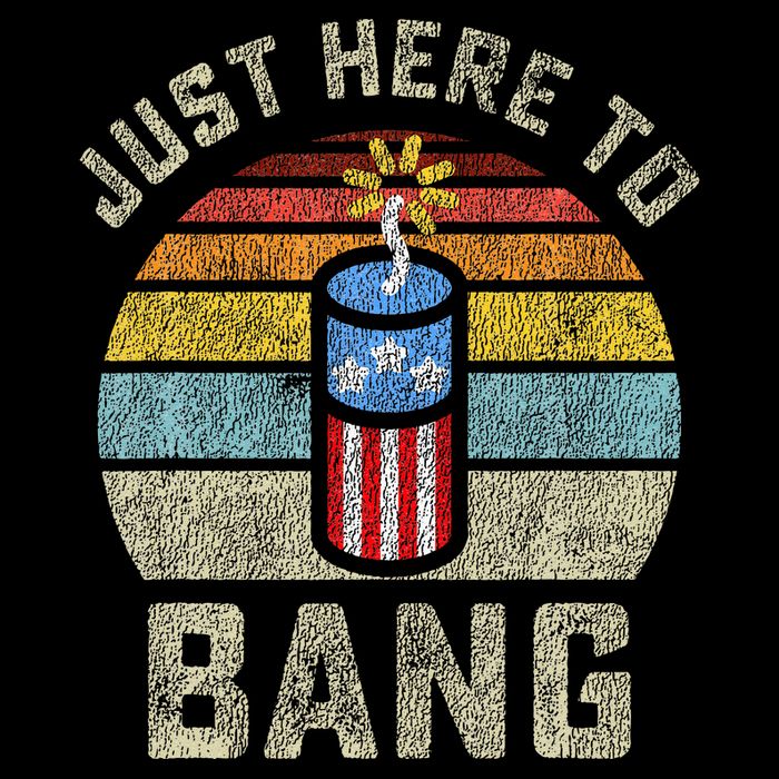 Just Here to Bang Funny 4th of July Fourth of July Backpack