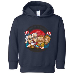 Just Here To Bang American Presidents Toddler Hoodie