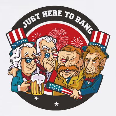 Just Here To Bang American Presidents T-Shirt