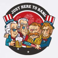 Just Here To Bang American Presidents Button