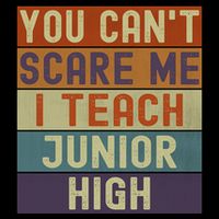 Junior High Teacher You Cant Scare Me I Teach Vintage Retro Meaningful Gift Mug