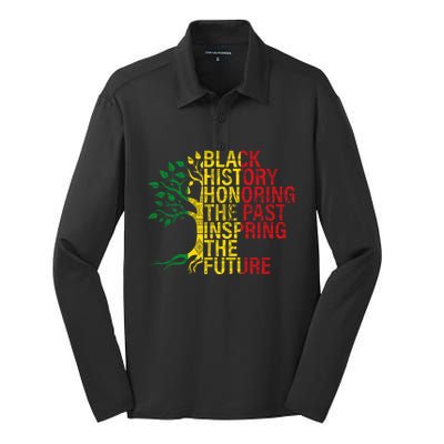 Junenth Honoring The Past Inspiring The Future Cool Gift Silk Touch Performance Long Sleeve Polo