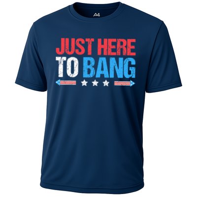 Just Here To Bang Funny Fireworks 4th Of July Performance Shirt