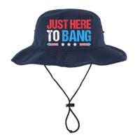 Just Here To Bang Funny Fireworks 4th Of July Bucket Hat