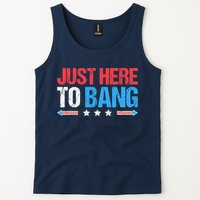 Just Here To Bang Funny Fireworks 4th Of July Tank Top