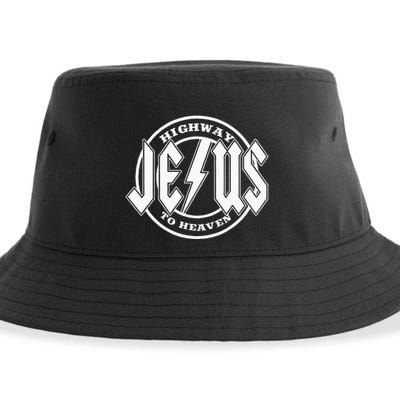 Jesus Highway To Heaven Pray Catholic Faith Based Sustainable Bucket Hat