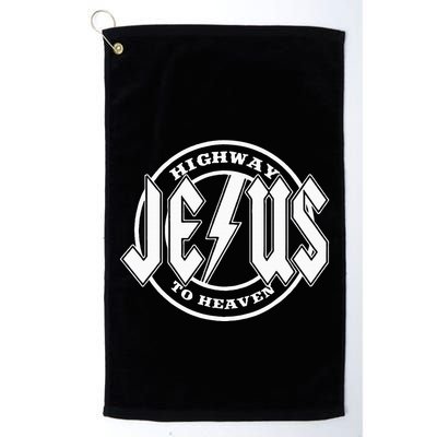 Jesus Highway To Heaven Pray Catholic Faith Based Golf Towel