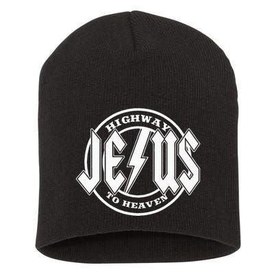 Jesus Highway To Heaven Pray Catholic Faith Based Short Acrylic Beanie