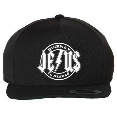 Jesus Highway To Heaven Pray Catholic Faith Based Wool Snapback Cap