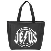 Jesus Highway To Heaven Pray Catholic Faith Based Zip Tote Bag