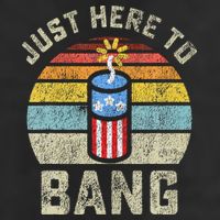 Just Here to Bang Funny 4th of July Fourth of July Adult Drive Performance Visor