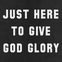 Just Here To Give God Glory Cool Comfort Performance Bucket Hat