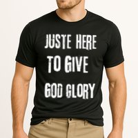 Just Here To Give God Glory Red Cooling Performance Crew T-Shirt