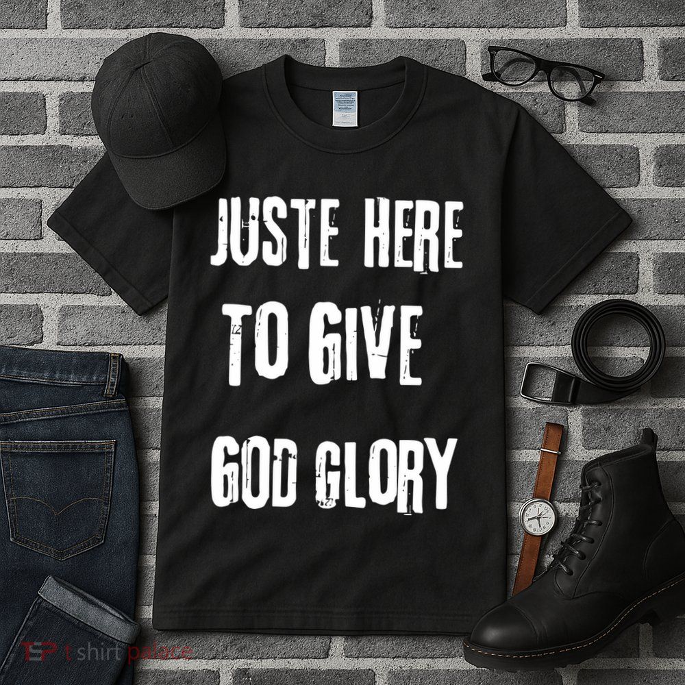 Just Here To Give God Glory Red Tall T-Shirt