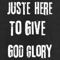 Just Here To Give God Glory Red Adult Drive Performance Visor