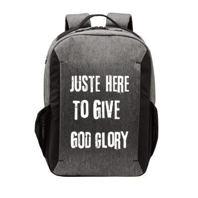 Just Here To Give God Glory Red Vector Backpack