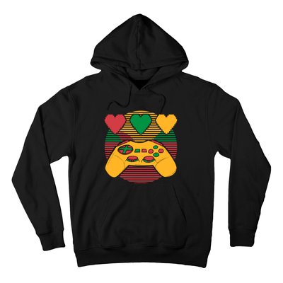 Juneteenth Heart Video Game Africa Fist June 19th 1865 Men Women Hoodie