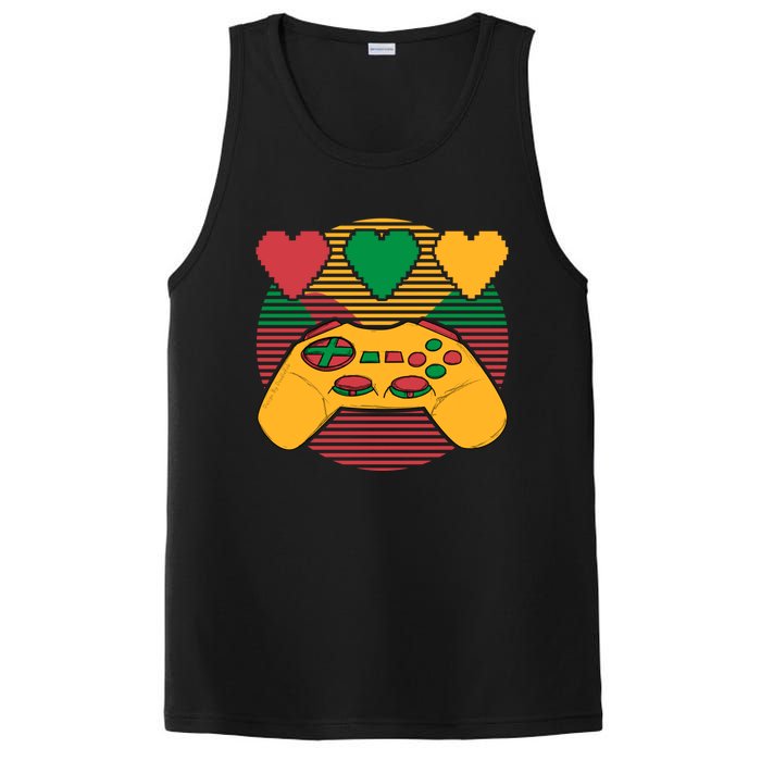 Juneteenth Heart Video Game Africa Fist June 19th 1865 Men Women PosiCharge Competitor Tank