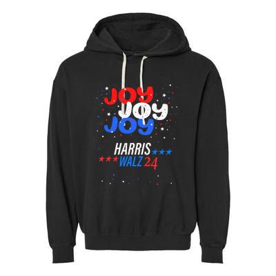 Joy Harris Walz 2024 Red White And Blue Garment-Dyed Fleece Hoodie