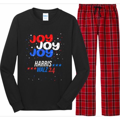 Joy Harris Walz 2024 Red White And Blue Long Sleeve Pajama Set