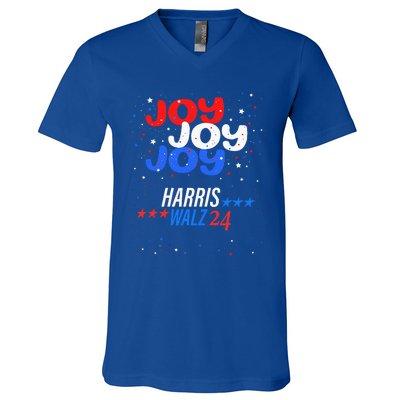 Joy Harris Walz 2024 Red White And Blue V-Neck T-Shirt