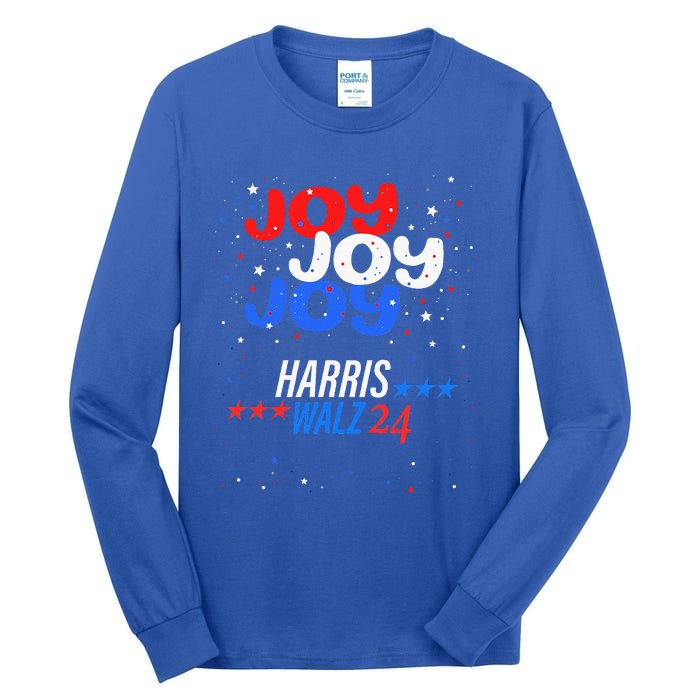 Joy Harris Walz 2024 Red White And Blue Tall Long Sleeve T-Shirt