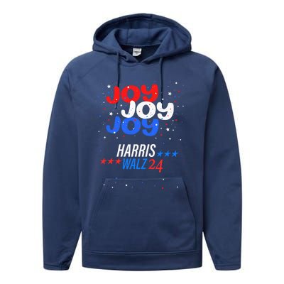 Joy Harris Walz 2024 Red White And Blue Performance Fleece Hoodie