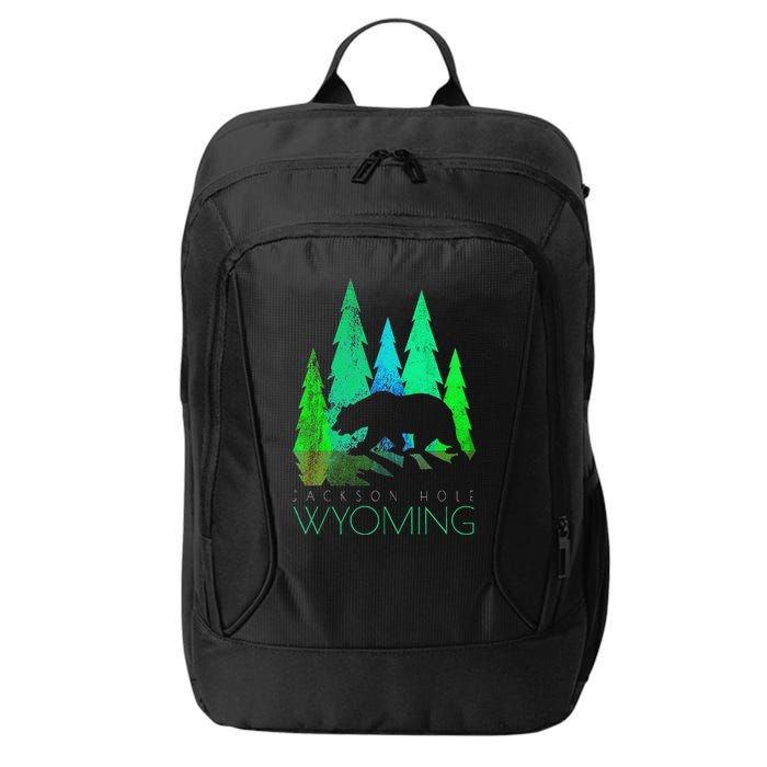 Jackson Hole Wyoming Bear And Trees Jackson Hole City Backpack