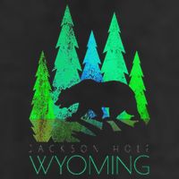 Jackson Hole Wyoming Bear And Trees Jackson Hole Adult Drive Performance Visor