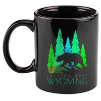 Jackson Hole Wyoming Bear And Trees Jackson Hole 11oz C Handle Ceramic Mug