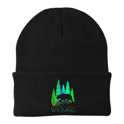 Jackson Hole Wyoming Bear And Trees Jackson Hole Beanie