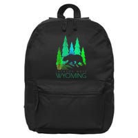 Jackson Hole Wyoming Bear And Trees Jackson Hole 16 in Basic Backpack