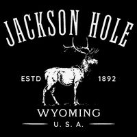 Jackson Hole Wyoming USA Estd 1892 with Elk Souvenir Design Cooling Performance Crew T-Shirt