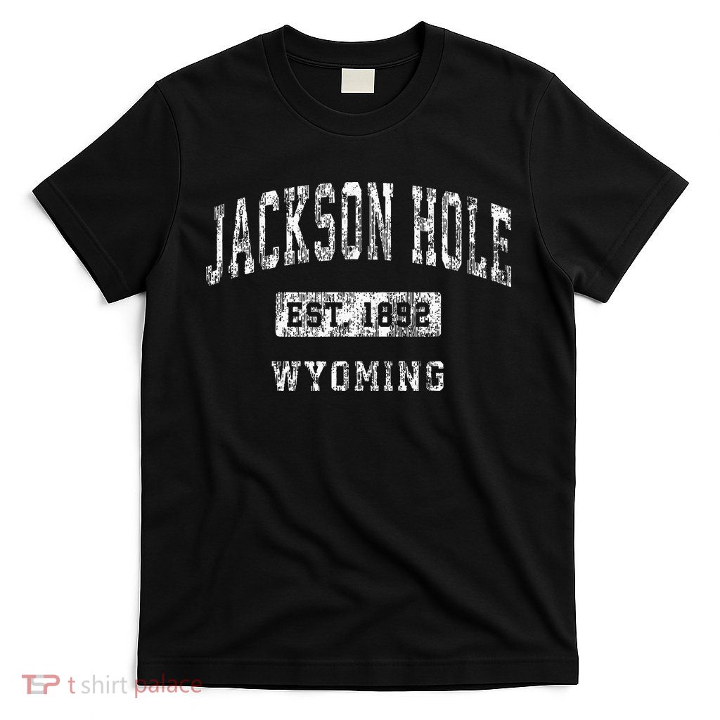 Jackson Hole Wyoming WY Vintage Established Sports Design T-Shirt