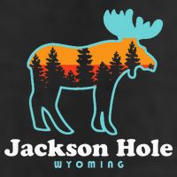 Jackson Hole Wyoming Moose Mountains Grand Tetons Cool Comfort Performance Bucket Hat