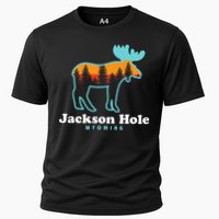 Jackson Hole Wyoming Moose Mountains Grand Tetons Cooling Performance Crew T-Shirt