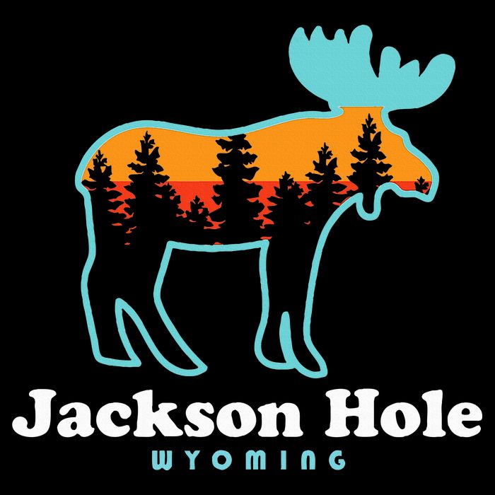 Jackson Hole Wyoming Moose Mountains Grand Tetons Cooling Performance Crew T-Shirt