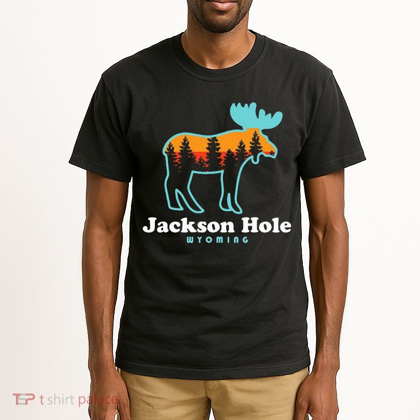 Jackson Hole Wyoming Moose Mountains Grand Tetons Tall T-Shirt