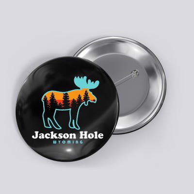 Jackson Hole Wyoming Moose Mountains Grand Tetons Button