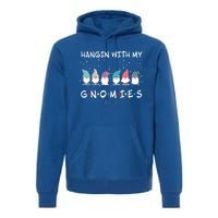 Just Hanging With My Christmas Gnomies Gift Premium Hoodie