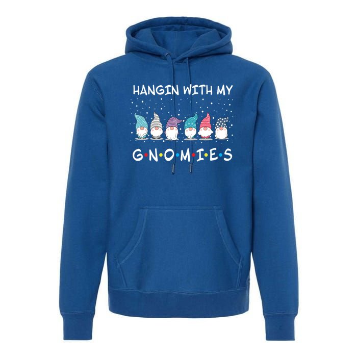 Just Hanging With My Christmas Gnomies Gift Premium Hoodie