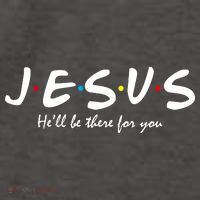 Jesus He Will Be There For You Christian Vector Backpack