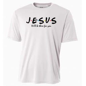 Jesus He Will Be There For You Christian Cooling Performance Crew T-Shirt