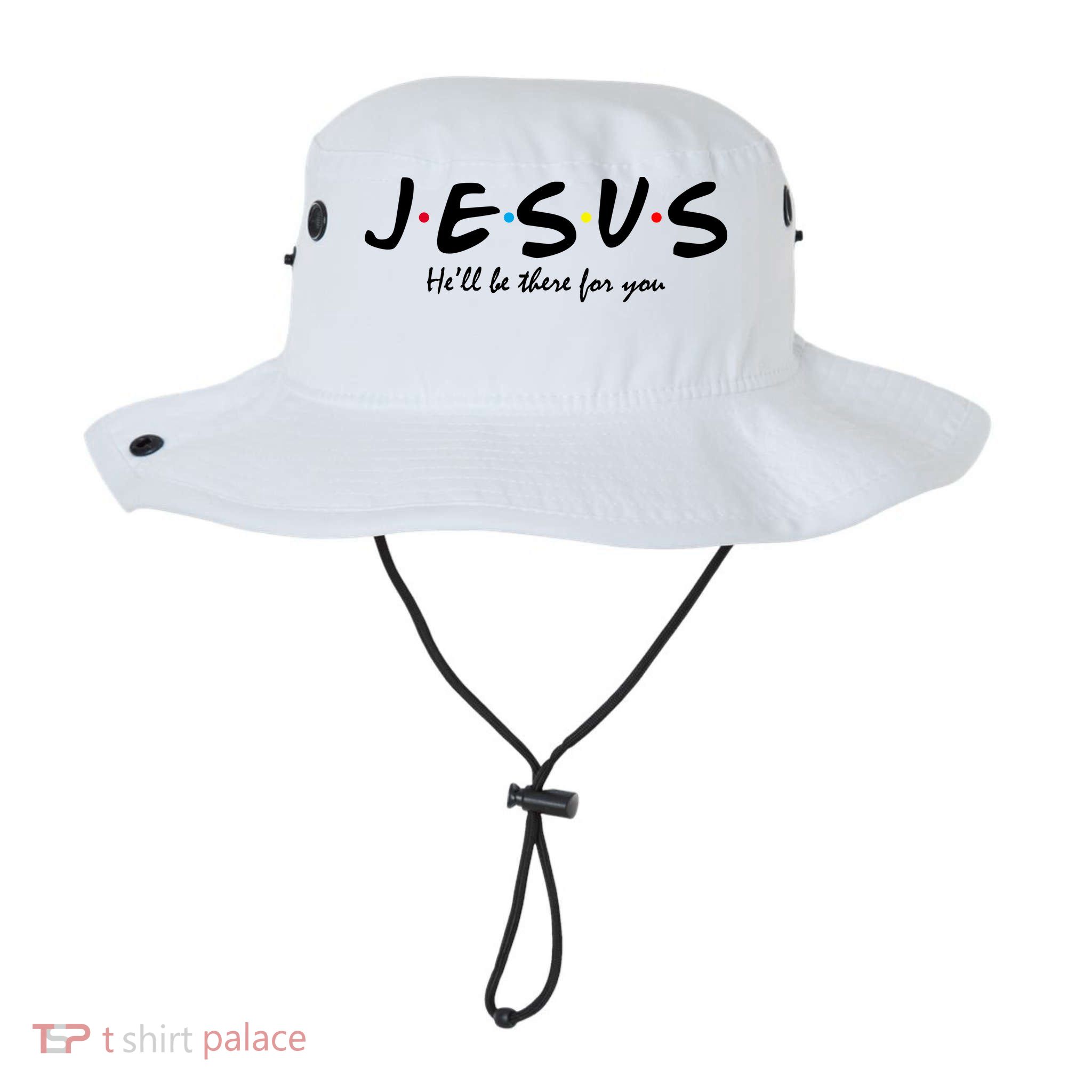 Jesus He Will Be There For You Christian Bucket Hat