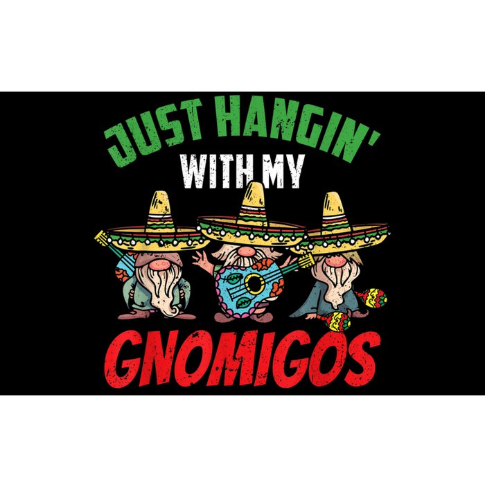 Just Hanging With My Gnomigos Mexican Pride Cinco De Mayo Bumper Sticker