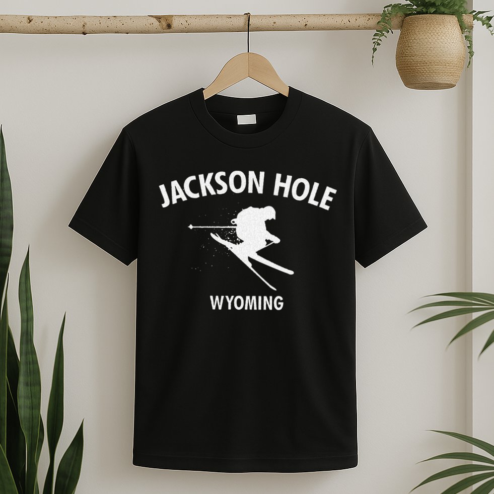 Jackson Hole Wyoming Skiing T-Shirt